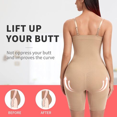 JOYSHAPER Tummy Control Shapewear Bodysuit for Women Seamless Mid Thigh Compression Shapewear Full Body Shaper in Kuwait