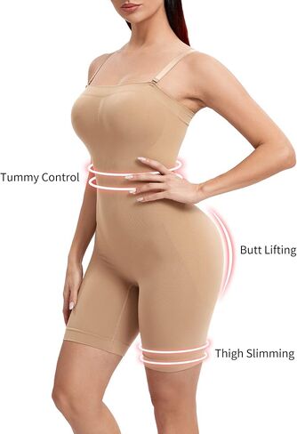 JOYSHAPER Tummy Control Shapewear Bodysuit for Women Seamless Mid Thigh Compression Shapewear Full Body Shaper in Kuwait
