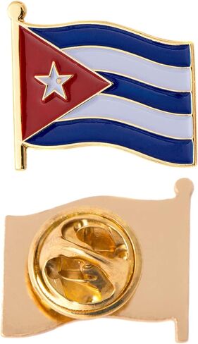 Cuba Lapel Pin Country Enamel Made of Metal Souvenir Hat Men Women Patriotic Cuban (Waving Flag Lapel Pin) in Saudi Arabia