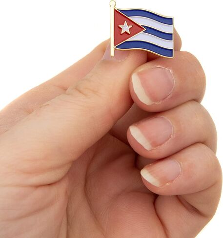 Cuba Lapel Pin Country Enamel Made of Metal Souvenir Hat Men Women Patriotic Cuban (Waving Flag Lapel Pin) in Saudi Arabia
