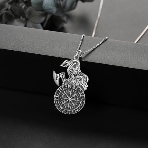 الذئب/سلتيك/الفأس/رون/Mjolnir/مرساة/فايكنغ البوصلة قلادة للرجال فضة نورس فايكنغ مجوهرات هدية للزوج/الأخ/الصديق in Kuwait