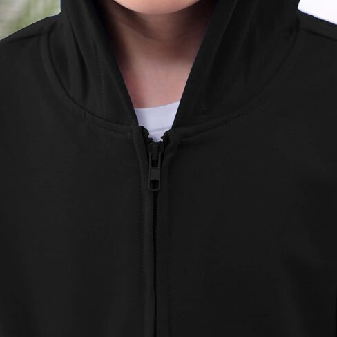 سويت شيرت بقلنسوة للفتيات من GORLYA جاكيت بسحاب كامل كاجوال كلاسيكي مناسب للأعمار من 4 إلى 14 طن in Kuwait