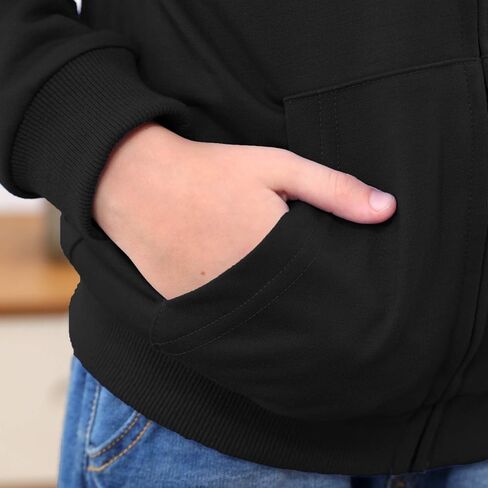 سويت شيرت بقلنسوة للفتيات من GORLYA جاكيت بسحاب كامل كاجوال كلاسيكي مناسب للأعمار من 4 إلى 14 طن in Kuwait