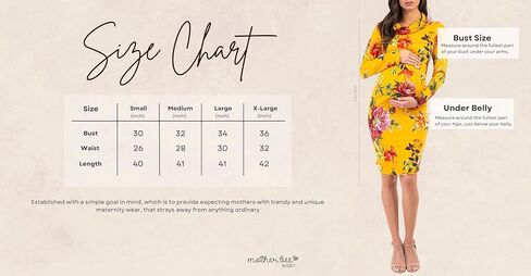 فستان ماذر بي للحوامل بأكمام طويلة ورقبة على شكل بقرة in Kuwait