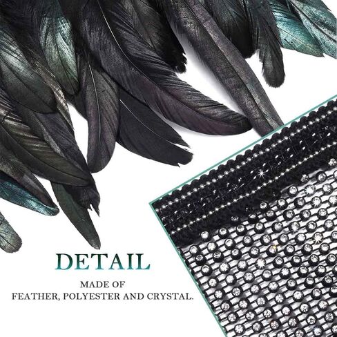 تنورة نسائية من الريش الصناعي من Victray، تنورة سوداء بطبقات، تنورة قصيرة للحفلات والمهرجانات in Kuwait