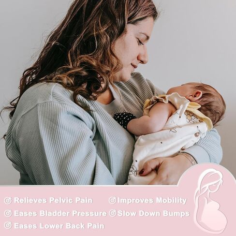 ACCUBIO دعم البطن أثناء الحمل، حزام بطن الأمومة للنساء الحوامل، عصابات دعم الحوض، عصابات الأمومة لدعم البطن، حزام دعم الأمومة قابل للتعديل لألم البطن والخصر والورك in Kuwait