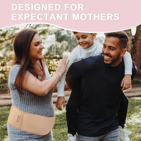 ACCUBIO دعم البطن أثناء الحمل، حزام بطن الأمومة للنساء الحوامل، عصابات دعم الحوض، عصابات الأمومة لدعم البطن، حزام دعم الأمومة قابل للتعديل لألم البطن والخصر والورك in Kuwait