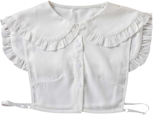 KESYOO Fake Collar Sweet Chiffon Doll Collar Half Shirts Collar Costume Collar White False Collar Women Girls in Saudi Arabia