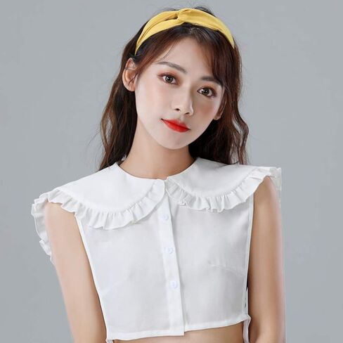 KESYOO Fake Collar Sweet Chiffon Doll Collar Half Shirts Collar Costume Collar White False Collar Women Girls in Saudi Arabia