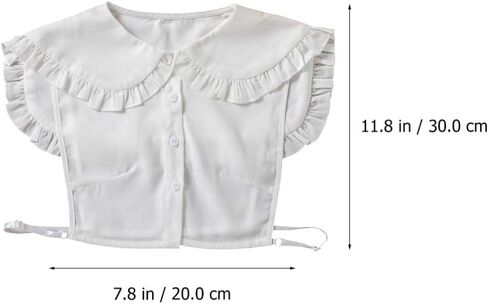 KESYOO Fake Collar Sweet Chiffon Doll Collar Half Shirts Collar Costume Collar White False Collar Women Girls in Saudi Arabia