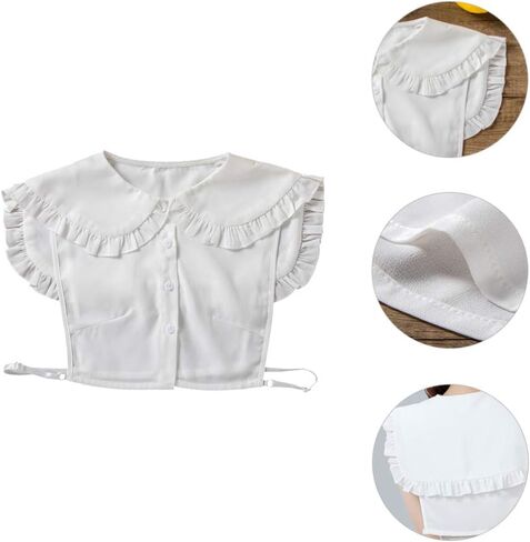 KESYOO Fake Collar Sweet Chiffon Doll Collar Half Shirts Collar Costume Collar White False Collar Women Girls in Saudi Arabia