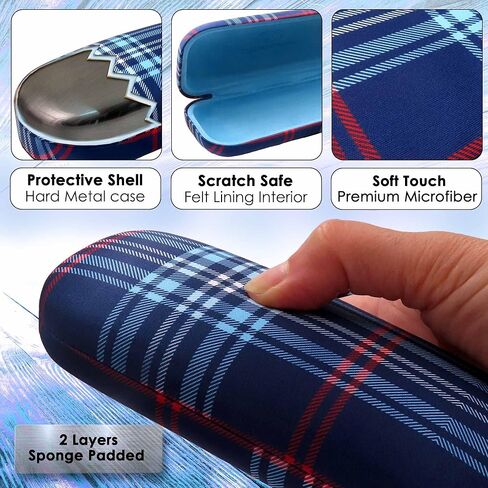 MyEyeglassCase Women's Hard Eyeglass Case | Protective Hard Shell Glasses Case with Pouch and Cloth in Saudi Arabia