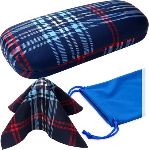 MyEyeglassCase Women's Hard Eyeglass Case | Protective Hard Shell Glasses Case with Pouch and Cloth in Saudi Arabia