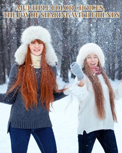 Liitrsh Winter Neck Warmer Double Layer Fleece Lined Knit Circle Neck Scarf Infinity Scarf for Women Soft Neck Gaiter Windproof Scarves Gifts for Women Men in Saudi Arabia