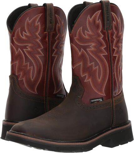 Wolverine Men's Rancher Wpf Steel Toe Wellington Work Boot, Rust/Brown, 11 3E US in Saudi Arabia