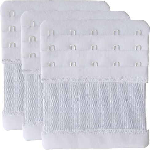 Magicmode Women's Bra Extender 5 Hook Plus Size Bra Strap Extenders 3pcs-Pack in Saudi Arabia