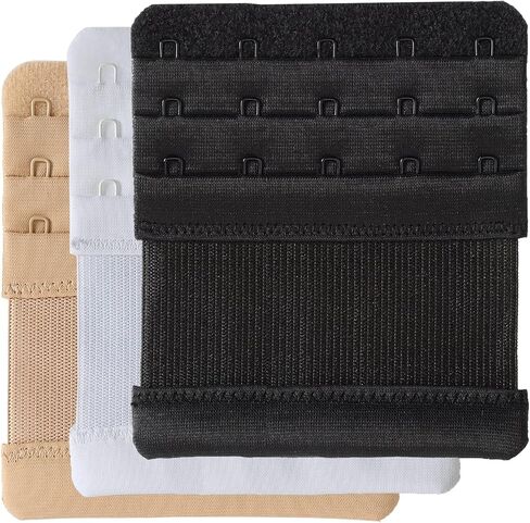 Magicmode Women's Bra Extender 5 Hook Plus Size Bra Strap Extenders 3pcs-Pack in Saudi Arabia