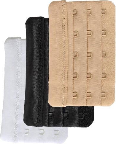 Magicmode Women's Bra Extender 5 Hook Plus Size Bra Strap Extenders 3pcs-Pack in Saudi Arabia