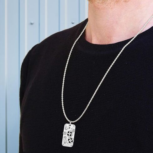 chrishine الحياة قلادة للرجال الأولاد، قلادة تململ بارد الذكرى السنوية عيد ميلاد عيد الحب هدايا عيد الميلاد له صديقها الزوج ابن حفيد الأخ الأب in Kuwait