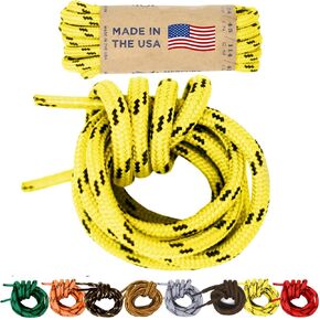 Mercury + Maia Honey Badger Boot Laces Heavy Duty w/Kevlar - Made in USA - Thick Bootlaces for Work and Hiking Boots