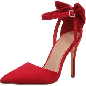 Fashare Womens High Heels Bow Tie Back Sexy Stiletto Ankle Strap Wedding Dress Pumps Shoes