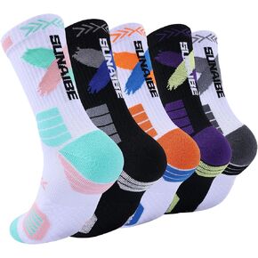 Speum Basketball Socks for Men,Performance Cushioned Men's Athletic Crew Socks with Arch Compression for Cycling Basketball in Saudi Arabia