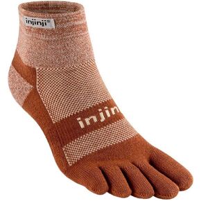 injinji Men's Trail Midweight Mini Crew Toesocks
