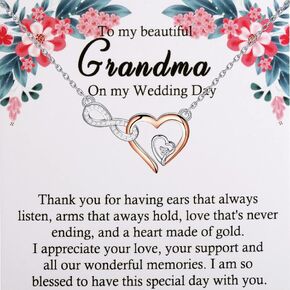 FOTAP To My Grandma On My Wedding Day Gift Grandmother Wedding Gift To Grandmother Of The Bride Present From Granddaughter in Kuwait