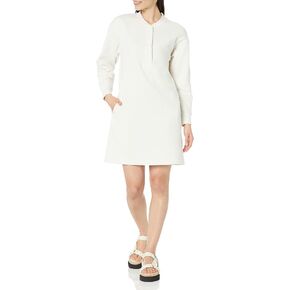 فستان سويت شيرت نسائي من Amazon Essentials منسوج Henley (متوفر بمقاس كبير) in Kuwait