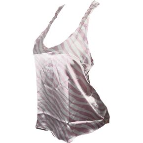 Victoria's Secret Satin Racerback Pajama Top Color Pink Zebra New in Kuwait