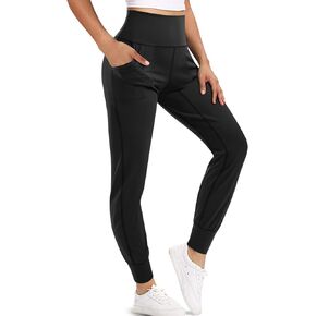 LEINIDINA Women’s Jogger Pants High Waisted Sweatpants with Pockets Tapered Casual Lounge Pants Loose Track Cuff Leggings