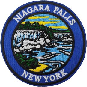Cute-Patch Niagara Falls Newyork National Park Embroidered Iron on Patch Outdoor Life Hiking Camping Souvenir in Saudi Arabia