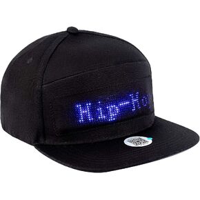 Leadleds Animated Bluetooth Led Sign Hat Hip hop Street Dance Party Parade Sunscreen Hiking Night Running Fishing Cap Gift
