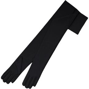 ZaZa Bridal 23.5" Long 4-Way Stretch Matte Satin Dress Gloves Opera Length 16BL