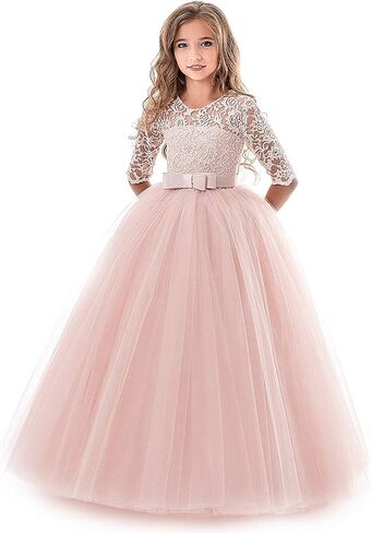 TTYAOVO Girls Embroidery Prom Gowns Luxury Wedding Birthday Party Princess Long Dress in Saudi Arabia