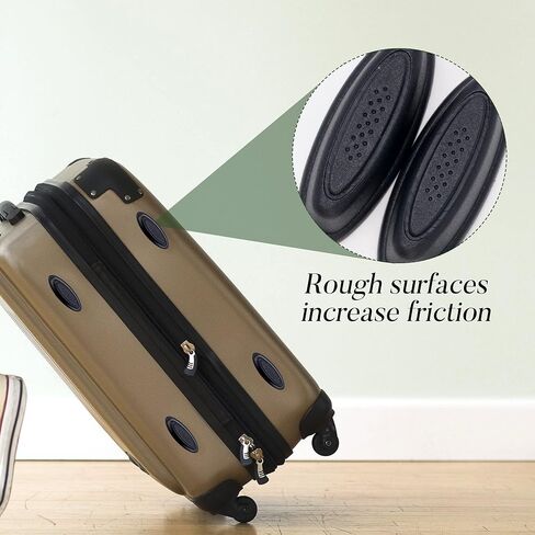 6 أزواج من دعامات الأمتعة الجانبية مع 60 برغي، قدم مسمار للأمتعة ووسادة للقدم، ملحقات حقائب السفر، استبدال بسيط in Kuwait