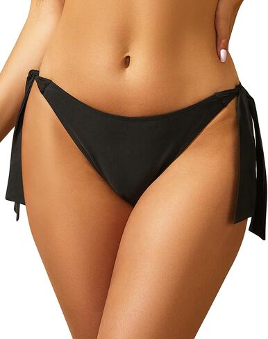 Holipick Bikini Bottoms for Women String Swim Bottom Adjustable Side Tie Bikini Bottom Low Rise Swimsuit Bottom in Saudi Arabia