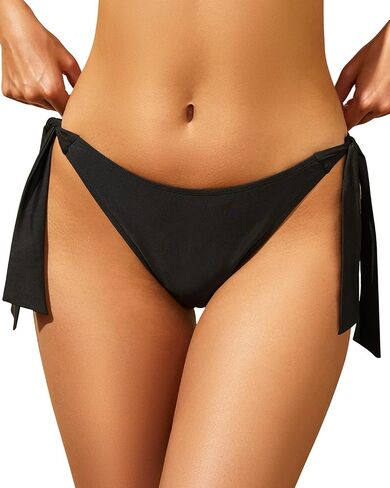 Holipick Bikini Bottoms for Women String Swim Bottom Adjustable Side Tie Bikini Bottom Low Rise Swimsuit Bottom in Saudi Arabia