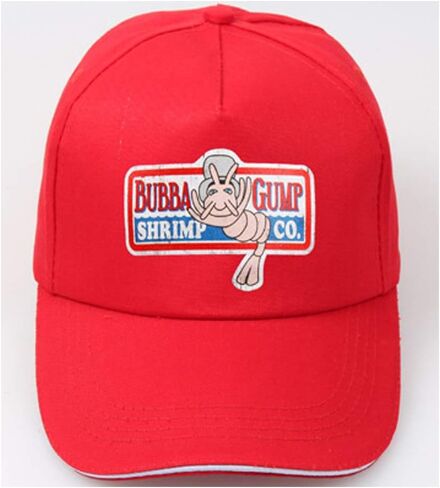 قبعة بيسبول قابلة للتعديل من بوبا روبيان قبعة غامب قبعة مطرزة بحافة مطرزة in Kuwait