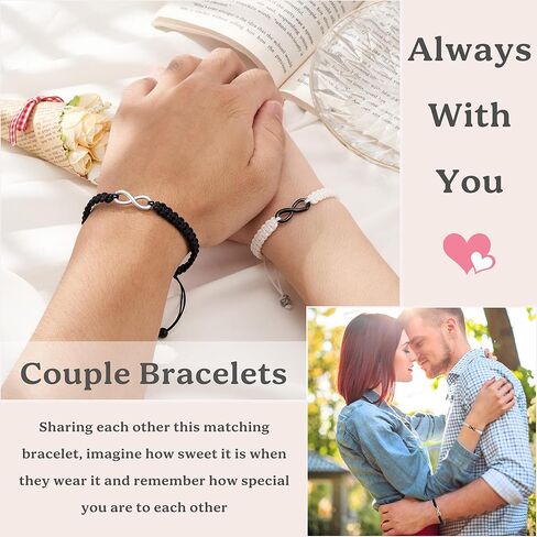 Seyaa مطابقة هدايا الأزواج أساور إنفينيتي للأبد الحب لصديقها صديقة عاشق in Kuwait