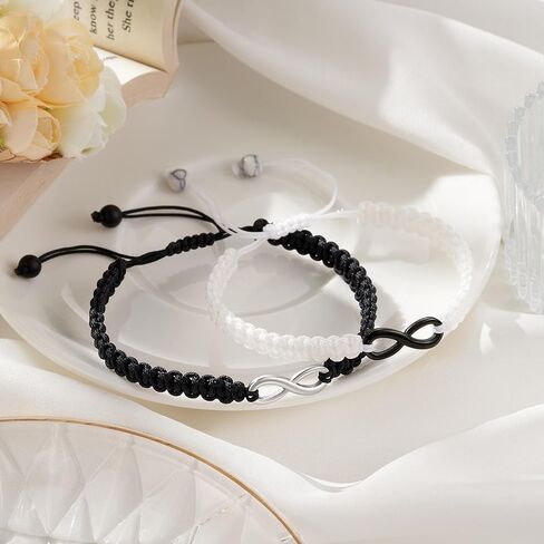 Seyaa مطابقة هدايا الأزواج أساور إنفينيتي للأبد الحب لصديقها صديقة عاشق in Kuwait