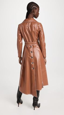 مستيقظ. معطف MODE النسائي بحزام من الجلد الصناعي مع لوحات متعددة in Kuwait