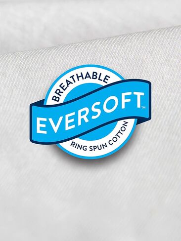 تي شيرت رجالي من Fruit of the Loom مصنوع من القطن Eversoft بأكمام طويلة، مسامي وممتص للرطوبة مع التحكم في الرائحة، مقاسات S-4x in Saudi Arabia