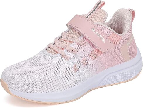 RUMPRA Boys Girls Running Shoes Kids Lightweight Breathable Strap Athletic Walking Sneakers in Saudi Arabia