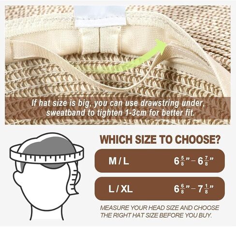 قبعة شمس بنما سترو للنساء والرجال، قبعة فيدورا واسعة الحواف قابلة للطي للسفر، قبعة صيفية للشاطئ بالأشعة فوق البنفسجية بعامل حماية من الأشعة فوق البنفسجية 50+ in Kuwait