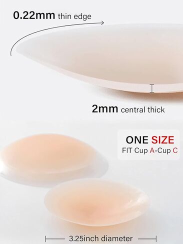 غطاء الحلمة، فطائر الحلمة، أغطية حلمات السيليكون للنساء قابلة لإعادة الاستخدام، فطائر سيليكون مقاومة للماء للسباحة، بتلات الثدي مع صندوق سفر -2 in Kuwait