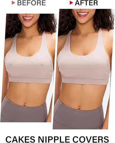 غطاء الحلمة، فطائر الحلمة، أغطية حلمات السيليكون للنساء قابلة لإعادة الاستخدام، فطائر سيليكون مقاومة للماء للسباحة، بتلات الثدي مع صندوق سفر -2 in Kuwait
