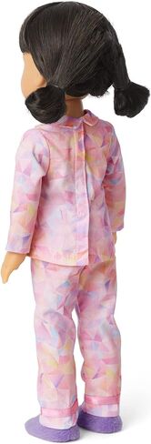 American Girl 2022 Girl of The Year Gwynn’s Powder Pink Pajamas for 14.5-inch Dolls Includes a Long-Sleeved Pink Print top, and a Pair of Wide-Leg Pink Pants in Saudi Arabia
