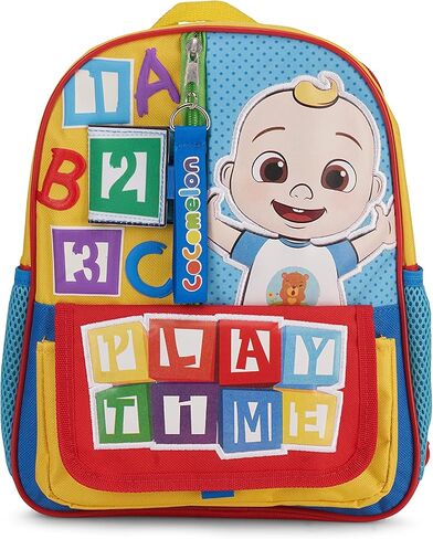 AI ACCESSORY INNOVATIONS Cocomelon JJ's Playtime Interactive Mini Backpack for Boys and Girls, Pre-school Schoolbag with Padded Back and Adjustable Straps, Versatile 12" in Kuwait