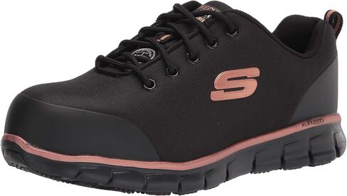 Skechers Women's Work, Sure Track - Chiton Alloy Toe Work Shoe in Saudi Arabia